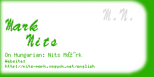 mark nits business card